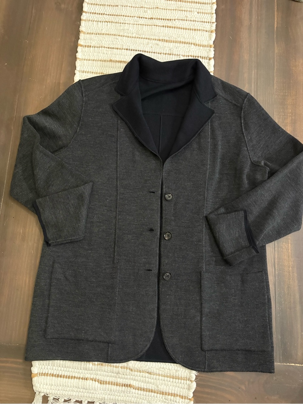 Maurizio Baldassari Brera reversible virgin wool swacket